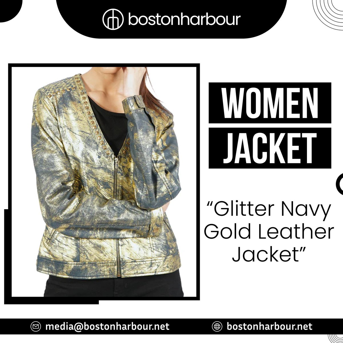 Embracing the magic of the city nights in my glitter navy gold leather jacket from 𝐁𝐨𝐬𝐭𝐨𝐧 𝐇𝐚𝐫𝐛𝐨𝐮𝐫! 🌃✨

𝐒𝐡𝐨𝐩 𝐍𝐨𝐰: bostonharbour.net/products/glitt…

#CityLights #FashionStatement