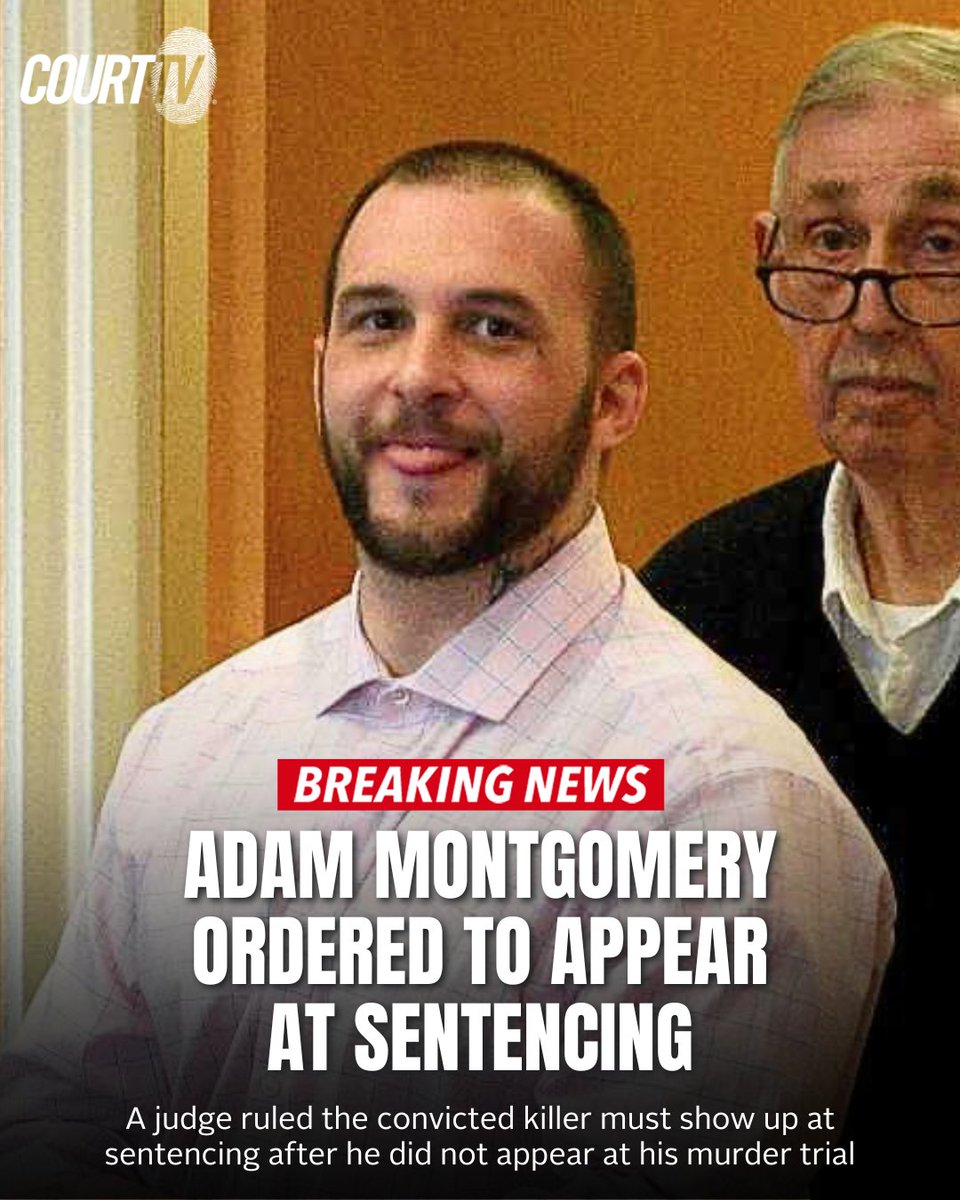 #BREAKING: #AdamMontgomery has been ordered to appear at sentencing for the murder of his 5-year-old daughter.

A judge ruled he must show up May 9 after he did not appear at the #HarmonyMontgomery Murder Trial. 

#CourtTV What do YOU think?