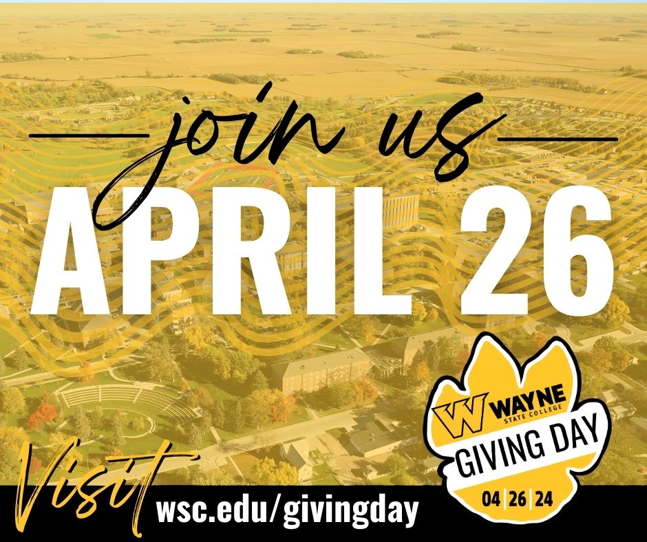 WSCWildcatVB's tweet photo. This Friday, April 26th, join us in supporting Wayne State College Volleyball on Giving Day. Every donation makes a difference. Let's serve up some support together! https://t.co/4E0qPSfSXB

#WSCGivingDay https://t.co/j1DX3JUNDM