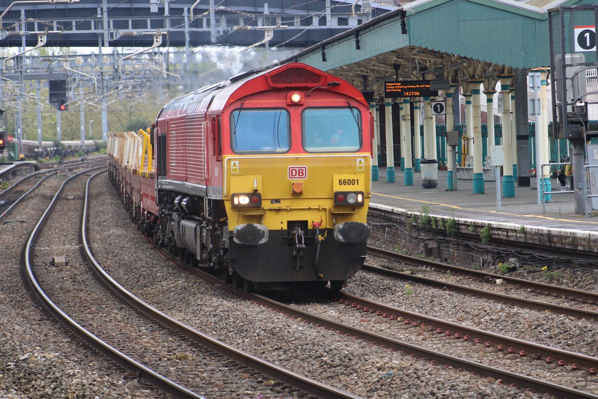 #ShedWatch 6F07 Margam TC to Newport Docks seen through Newport with 66001 .