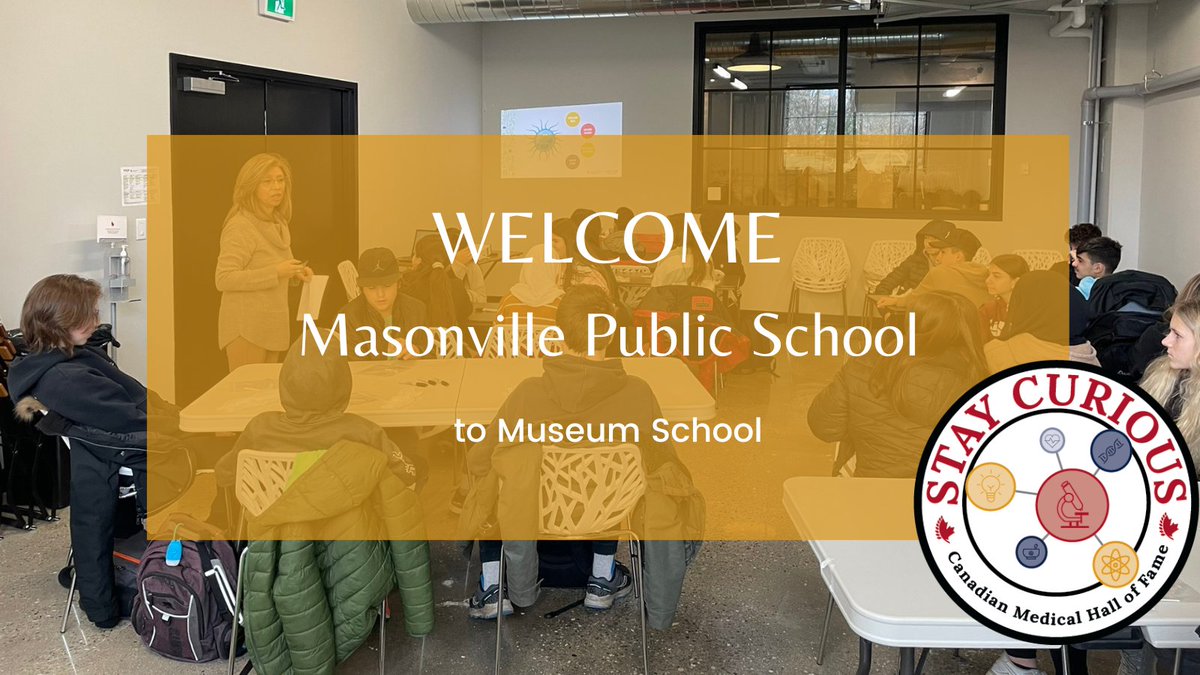 This week Masonville Public School will be @100kellogg for the Museum School! Have fun and stay curious! cdnmedhall.ca/museumschool @HeritageCouncil