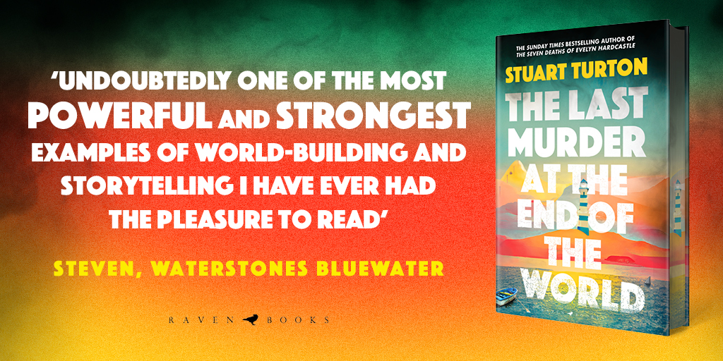 We're so thrilled to see such enthusiasm from our bookseller friends at @Bluewaterstones for @stu_turton's The Last Murder at the End of the World 🤩 Can you solve the murder to save what's left of the world? The Last Murder at the End of the World is out now!