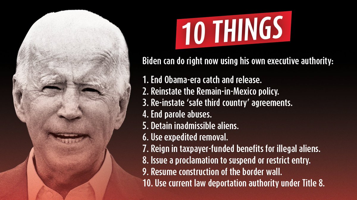Will anyone in mainstream media ask Joe Biden why he refuses to exercise his own executive authority to secure the southern border? #BidenBorderCrisis