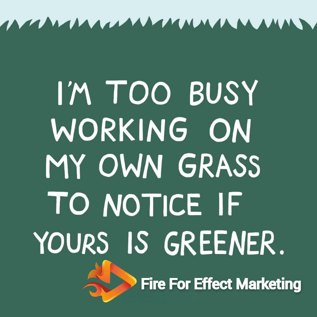Keep this in mind for 2024: Keep planting your own garden instead of looking over the fence. 🌱 🌻🌞 Visit: fireforeffectffe.com

#digitalmarketing #socialmediamarketing #seo #contentmarketing #webdesign #grassisalwaysgreener