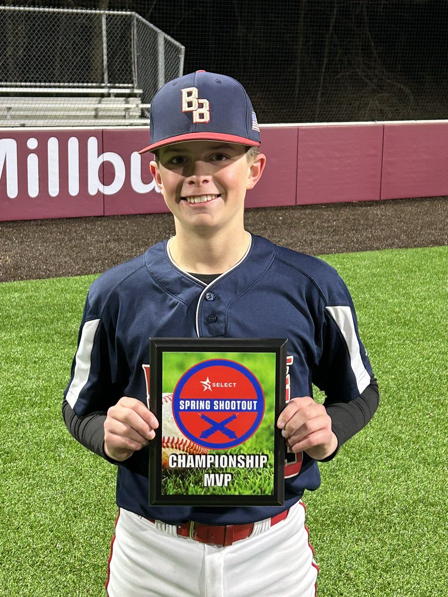 Congratulations to Brigade Baseball on winning the 14U Select Spring Shootout! Anthony Girgentoi was named MVP of the Championship Game! #champions