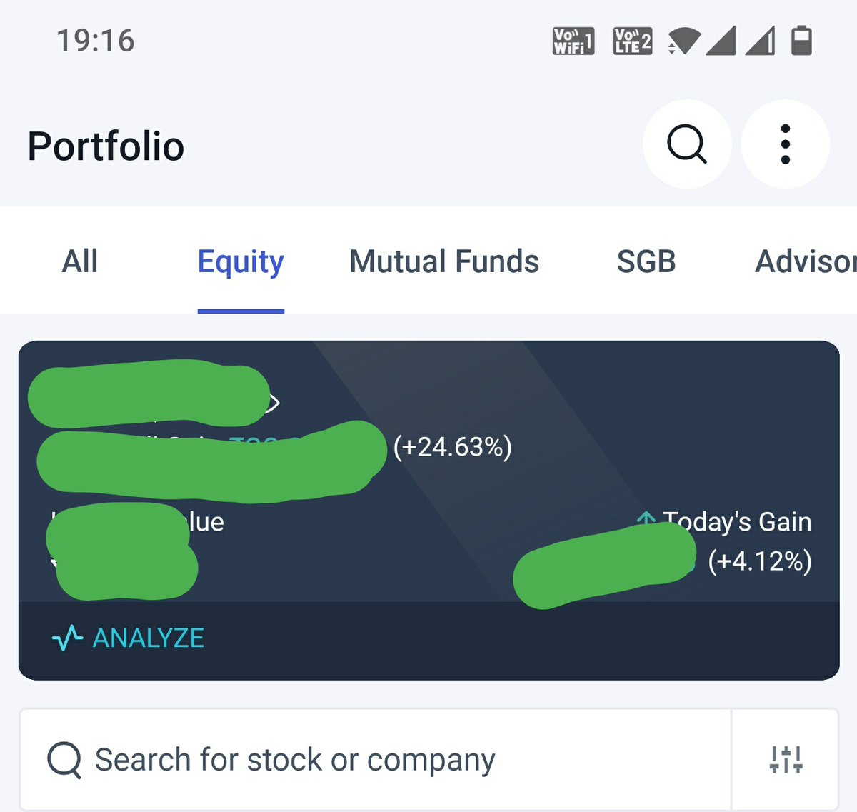 Today was a good day! Market was kind, PF up by 4%🚀📈
#StockMarket #investment #trading #MarketTrends #stocks