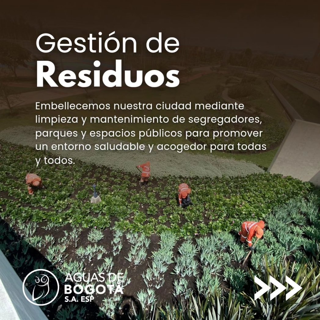 ✨🦉 Aguas de Bogotá celebra el #DíaDeLaTierra con una gestión ambiental dedicada a crear un impacto positivo en nuestro entorno. Desde la limpieza de segregadores hasta la revitalización de áreas verdes, cada acción nos acerca un poco más a un futuro próspero y sostenible.