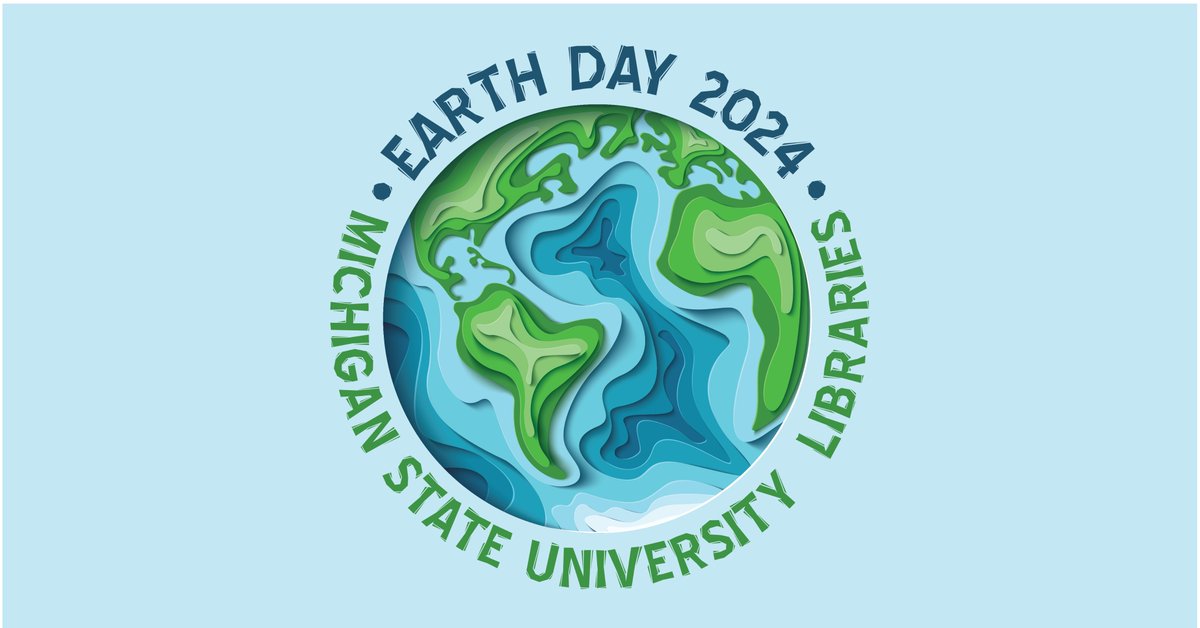 msulibraries's tweet photo. Happy #EarthDay, Spartans! Swipe to find TODAY's lineup for the Finals Finish Line and other events at the #MSULibraries this week, including crafting w/ @MakeAtState and a @MurrayHongSPC Studio Ghibli Celebration pop-up! 💚🌍💚 https://t.co/XkXtM54fso