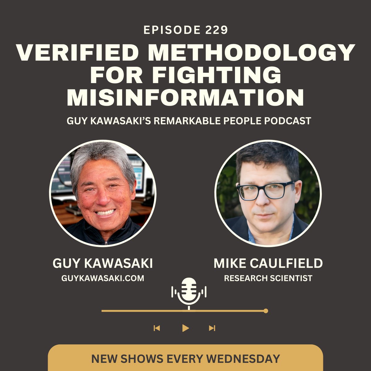 🌐 Navigate the digital landscape with confidence! Mike Caulfield discusses his book 'Verified' and the SIFT methodology on Remarkable People. Listen now: bit.ly/4aD2tII