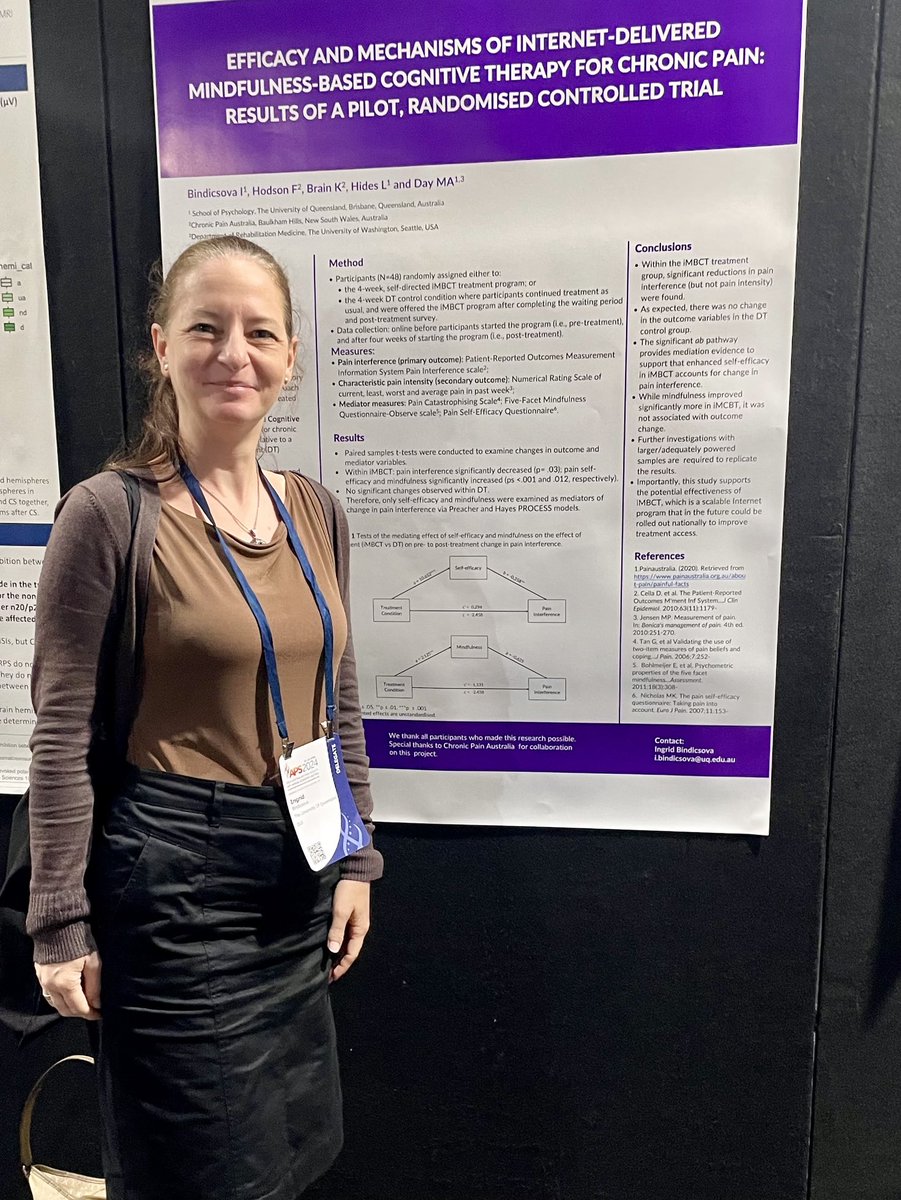 Dr Melissa Day, PhD (@dr_melissa_day) on Twitter photo Hearty congrats <a href="/IBindicsova/">Ingrid Bindicsova</a> on presenting your #PhD findings stemming from your tremendous hard work, & partnership with <a href="/ChronicPainAust/">Chronic Pain Australia</a>, to develop your #consumer designed #iMBCT online program to improve #access to #ChronicPain management <a href="/AusPainSoc/">Australian Pain Soc</a> Hearty congrats <a href="/IBindicsova/">Ingrid Bindicsova</a> on presenting your #PhD findings stemming from your tremendous hard work, & partnership with <a href="/ChronicPainAust/">Chronic Pain Australia</a>, to develop your #consumer designed #iMBCT online program to improve #access to #ChronicPain management <a href="/AusPainSoc/">Australian Pain Soc</a>