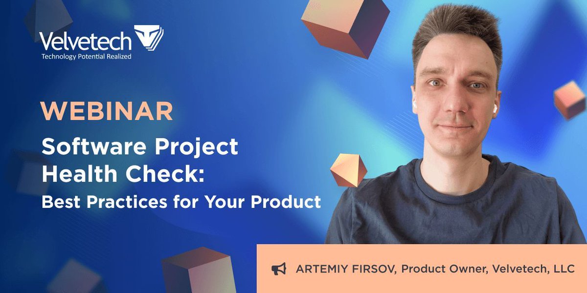 velvetech's tweet image. Last week, Velvetech hosted a webinar, where we shared how to conduct a #softwareproject health check and keep it on track. All of you who joined our webinar, thank you! 🙏
If you were not among the attendees, we saved the recording for you. 👉buff.ly/3Vvg6oR
#VVTevent