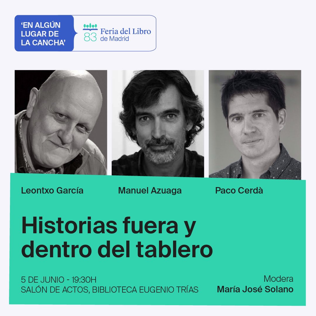 5 de junio. Feria del Libro de Madrid. @FLMadrid