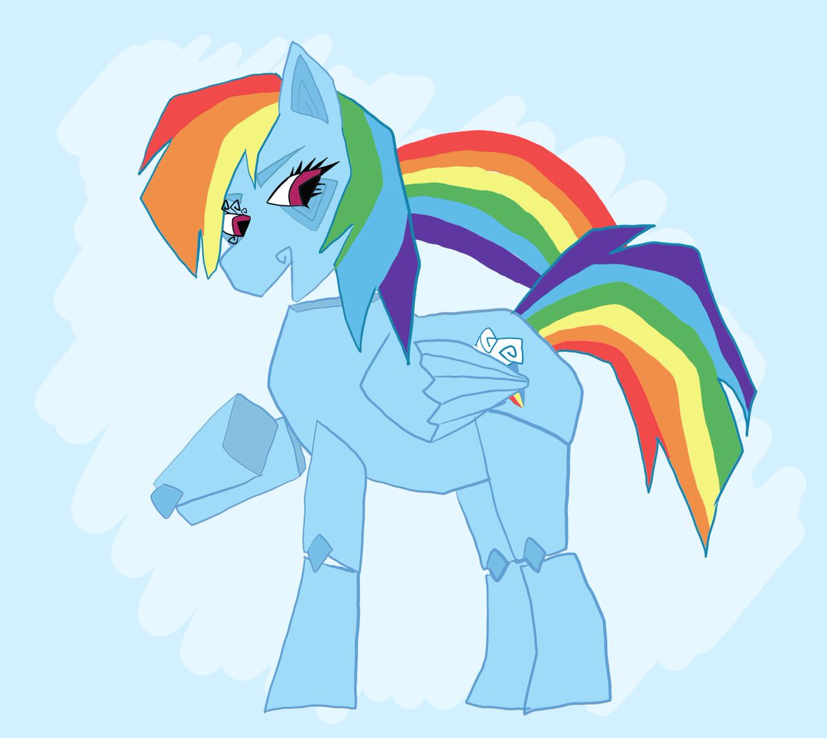 And now, it's the Rainbow dash turn >:D

I also have open commision in this style, dm me if you want to purchase art from me ;3

#mylittlepony #artmoots