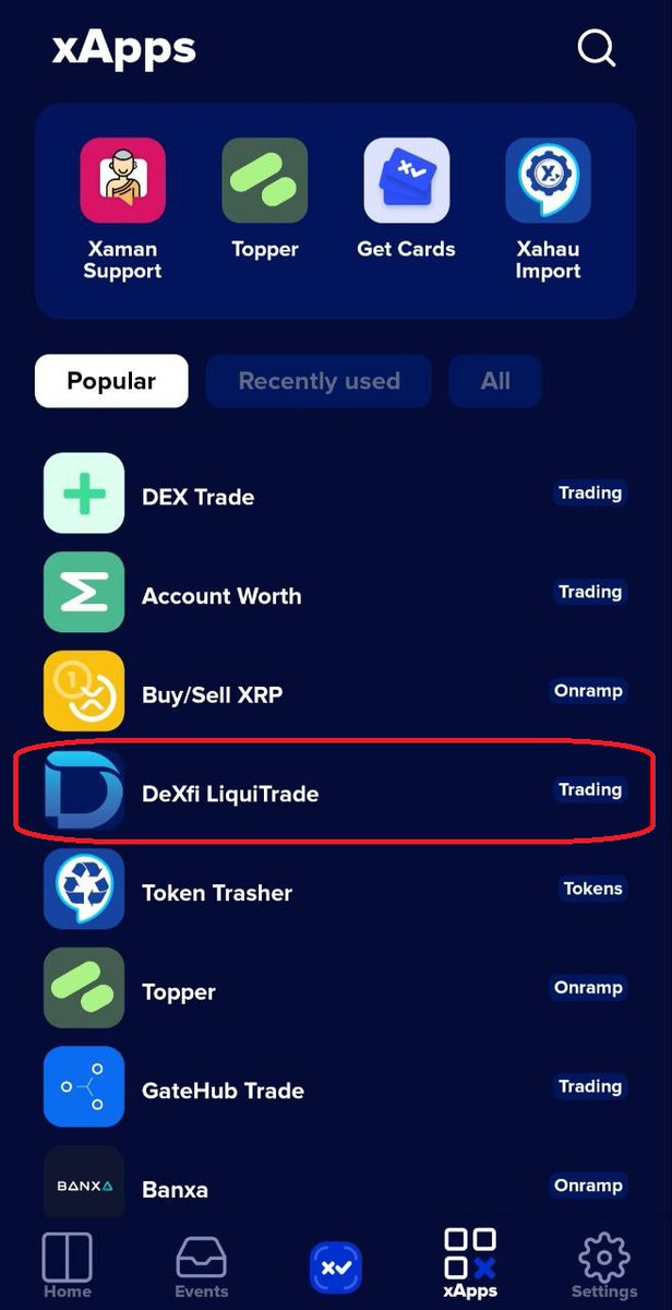 Exciting update🌟!
Our @XummWallet xApp is now not only listed and visible to all—it's becoming a top choice among users! #ProudBeyondMeasure
Keep a close watch on all markets, trade, swap, provide liquidity, and soon, even find paths—all within a single xApp! #ThankYouXaman 🚀