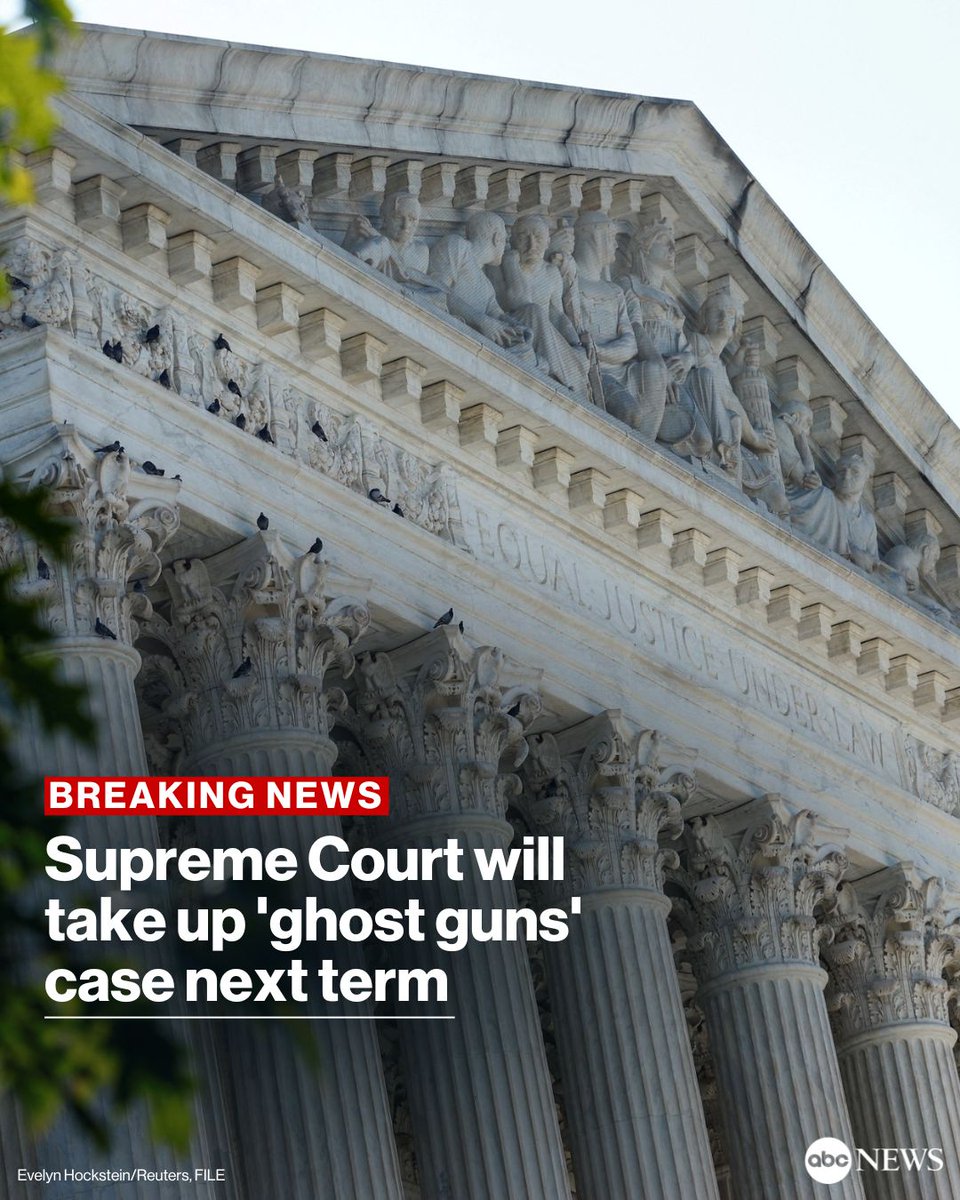 BREAKING: The Supreme Court said it would take up the issue of 'ghost guns' next term and the Biden administration's appeal seeking to regulate the self-assemble weapons kits. trib.al/X0nOKRM