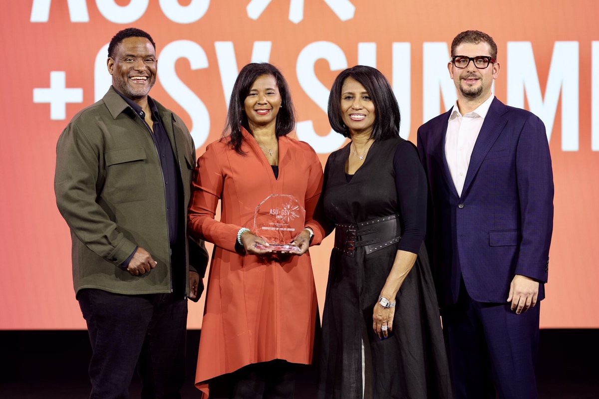 Congratulations to A Better Chicago board member @janicejackson and @EubanksDavis, CEO of @BeBraven, for their recent honors at the @asugsvsummit. Jackson was named a 2024 Power of Women winner, and Davis was recognized as one of GSV Venture’s Innovators of Color for 2024.