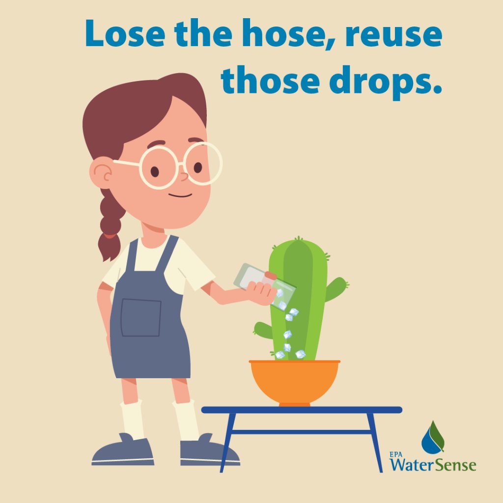 On #EarthDay and every day, think about how you use water. Left over water in your drinking glass or water bottle? Use the water for plants or put in dog or cat bowls. 💧 🏡 🐕 🐈 epa.gov/watersense/sta…