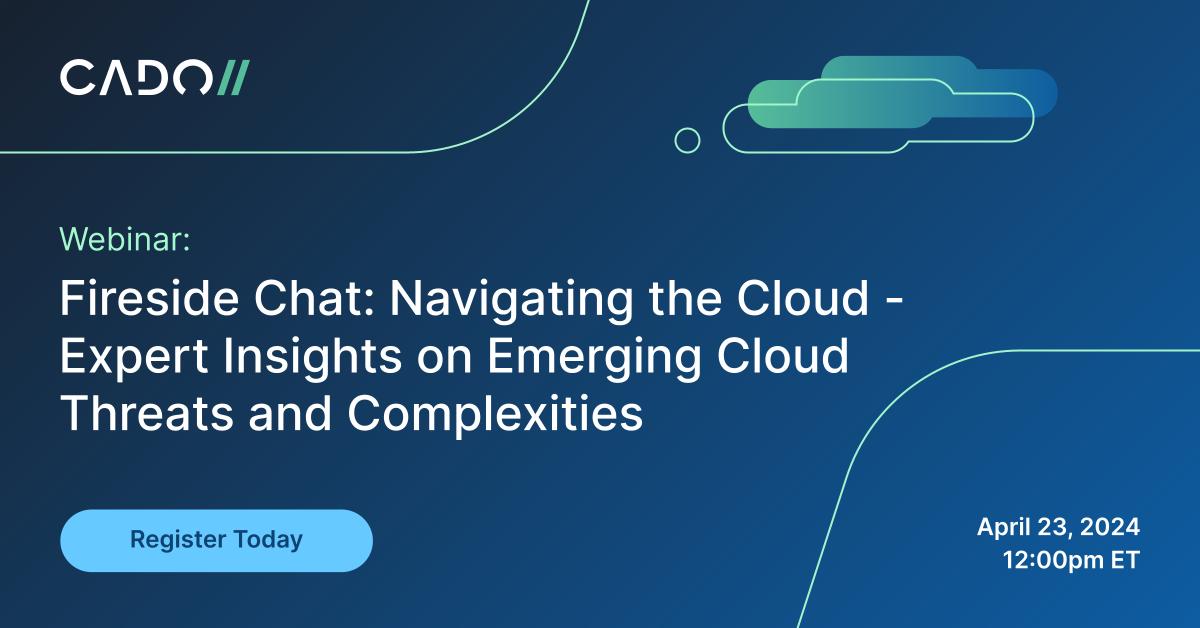 Join James Campbell, Co-Founder & CEO of Cado Security, and Robert Wallace, Senior Director at Mandiant for a fireside chat to delve into the evolution of cloud threats & the unique challenges posed by cloud environments when investigating and responding. hubs.li/Q02tBg-60