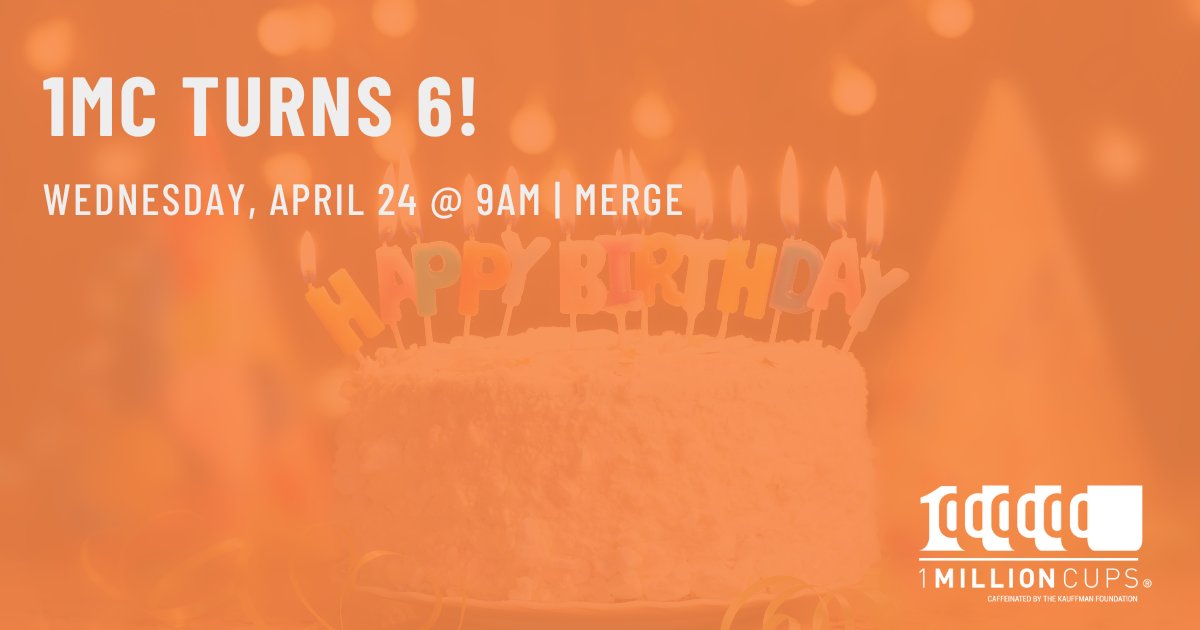 Join 1MC Iowa City at MERGE this Wednesday at 9am as we celebrate 6 years of educating, engaging and connecting local entrepreneurs and community members through our weekly 1MC events! We'll have pastries and coffee.

Open Coffee @ 8:30am | Presentation @ 9am