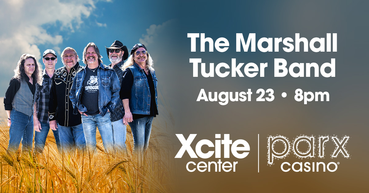 📣 Just Announced 📣 The Marshall Tucker Band is coming to the Xcite Center on Friday, August 23, 2024! Tickets go on sale this Friday, 4/26 at 10am!