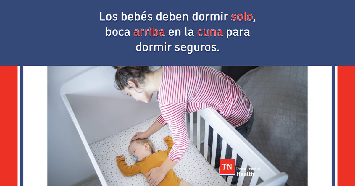 Mamás, su cuidado amoroso se extiende a un sueño mas seguro para su bebe. Manténgalos seguros cada noche recordando los 1, 2, 3 del sueño: #1 Solo, #2 Boca arriba, #3 En la Cuna Aprende más: safesleep.tn.gov #DuermaSeguroTN #HábitosdeSueñoSeguros #BienestarInfantil