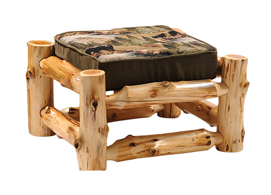 Fireside Lodge Cedar Log Frame Ottoman  Saddle up and transform your home with authentic western or rustic vibes. shortlink.store/8-0lcmvsj3as 
#WesternPassion #WesternFurniture
