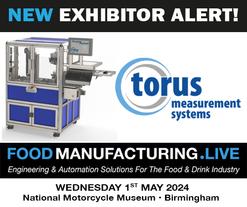 We are delighted to welcome Torus Measurement Systems to Food Manufacturing Live taking place at the National Motorcycle Museum on 1st May 2024. Find out more here: bit.ly/4aTxatL 
#foodmanufacturinglive #foodmanufacturing #automation #foodindustry #innovation