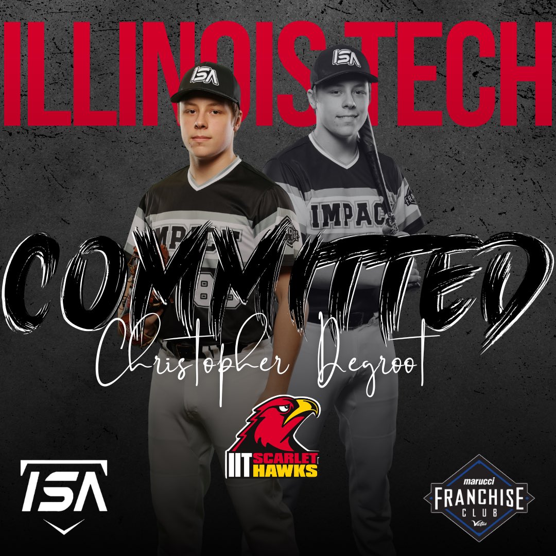 ImpactSportsGB's tweet photo. Congratulations to Christopher Degroot on his commitment to Illinois Institute of Technology! ⚾🙌🏼

#isaproud #makeanimpact #collegecommitments https://t.co/YrvJ2ts8a0
