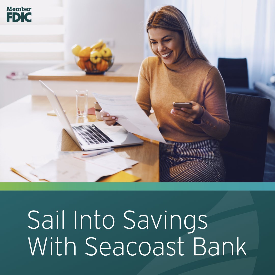 Simplify your banking! Seacoast National Bank in Glades Plaza offers everything you need.  #GladesPlaza #BocaRaton