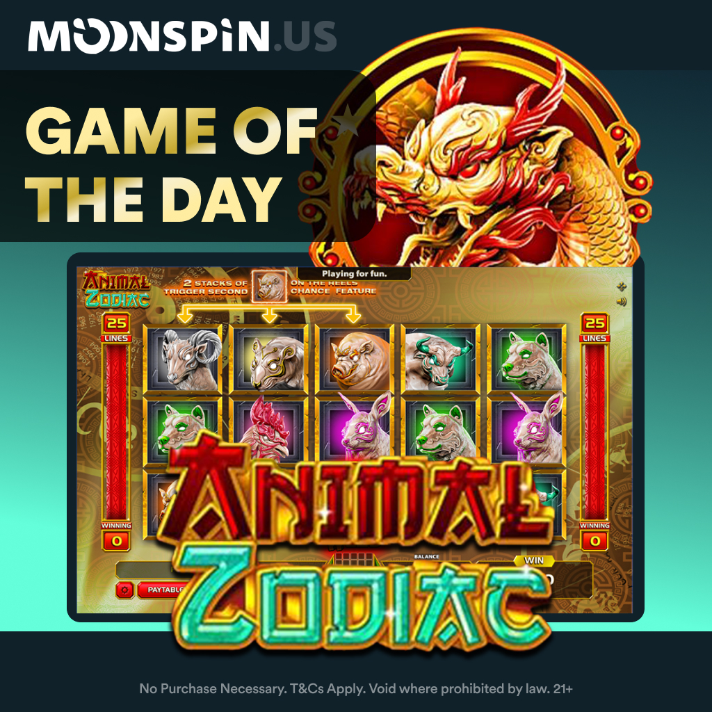 Unleash Your Inner Animal playing Animal Zodiac 🐇

🐍Bet on 25 fixed paylines
🐍Pay left to right

Start playing today 👉 shorturl.at/adhvC

#BetAndWin #SlotGames #SweepstakeCasino #SocialCasino #FreeToPlay