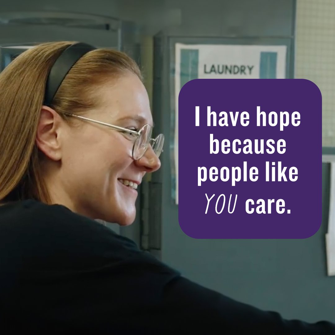 'You help us buy groceries, provide shelter and health services, and, most exciting of all, you help create more supportive housing for our community,' says Adrienne.💜 Support us so we can continue being a beacon of hope for those who need it. Donate: bit.ly/4c4Mjt1.