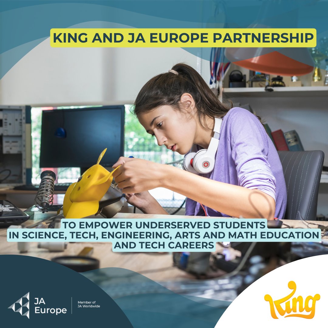 We are thrilled to announce a new partnership with @King_Games! We're kicking off the collaboration this week with a series of hackathons across Europe, to celebrate Earth Day! From solution ideation to work readiness activities, our shared mission is to inspire and equip young