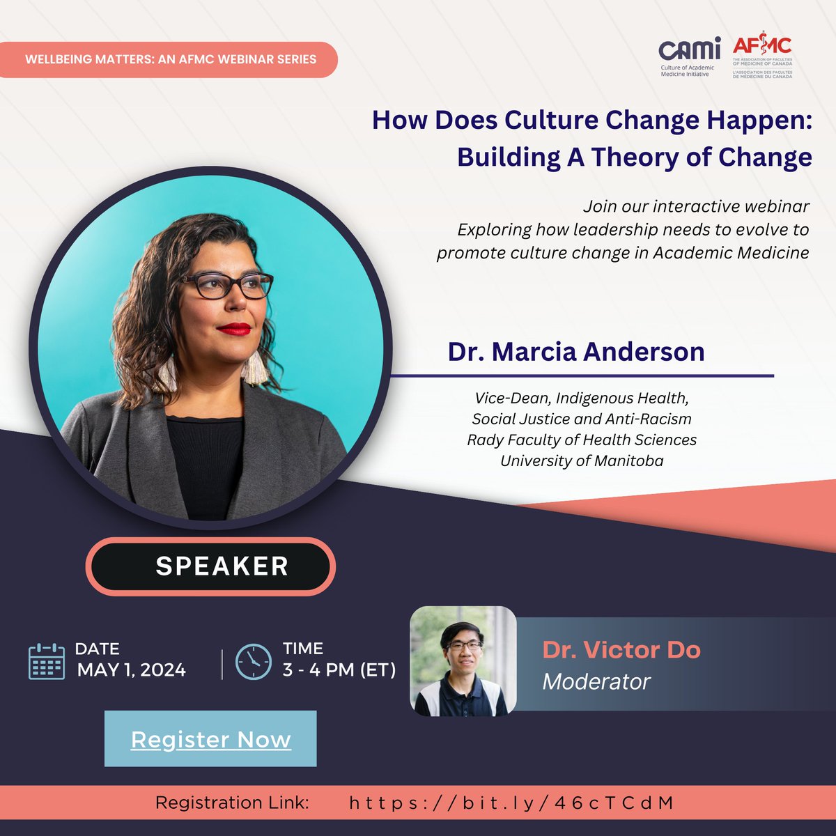 Don't Miss out! Join us on May 1st for an interactive webinar featuring @MarciaJAnderson. Together, let's explore how leadership needs to evolve to promote culture change in #AcademicMedicine. Register now: bit.ly/46cTCdM #MedEd