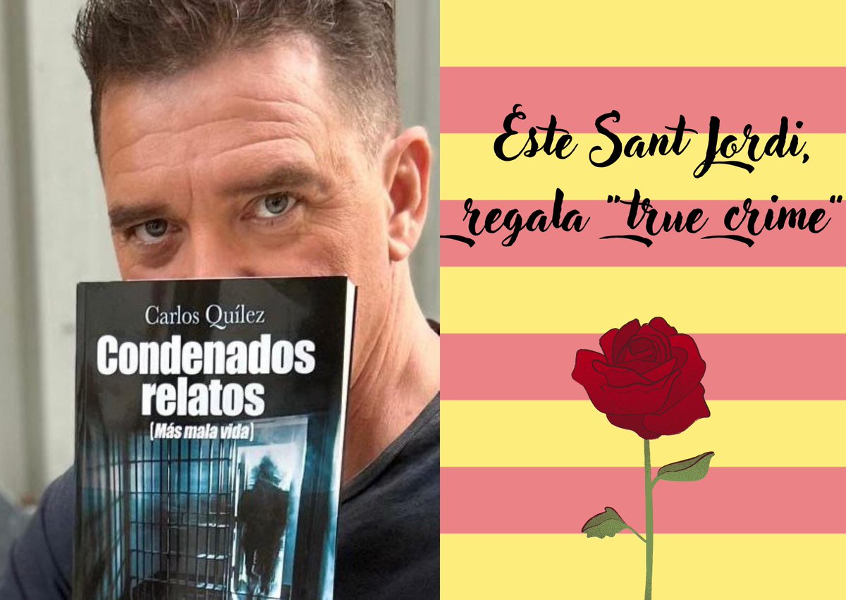 carlosquilezl's tweet photo. Crónica negra de la buena. “Condenados relatos”, tú regalo de Sant Jordi 🌹📖 https://t.co/pSSAzLelL1