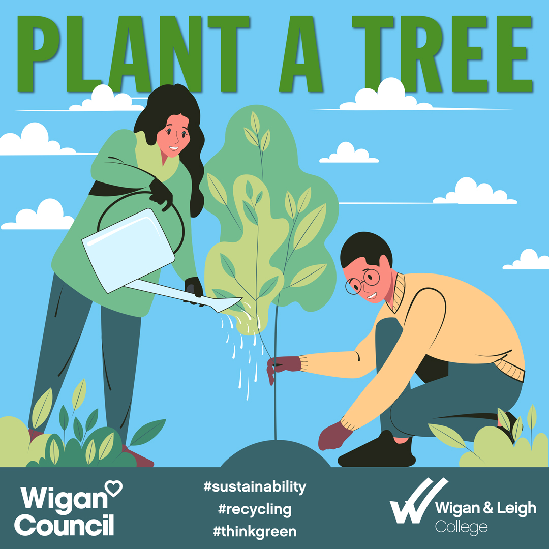 As part of #GreenWeek we are also delighted that the tree collection is back! 

Many thanks to @WiganCouncil for kindly donating. Available to collect from each campus 12 - 1pm all week.

#GMCollegesGreenWeek #GMColleges