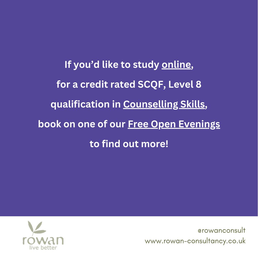 Welcome back to the COSCA Certificate in Counselling Skills students, who have started their final module. To find out more about this life enhancing course, book a place on one of our Free Open Evenings - on 7th May, 28th May or 23rd July. buff.ly/3vSmnAF