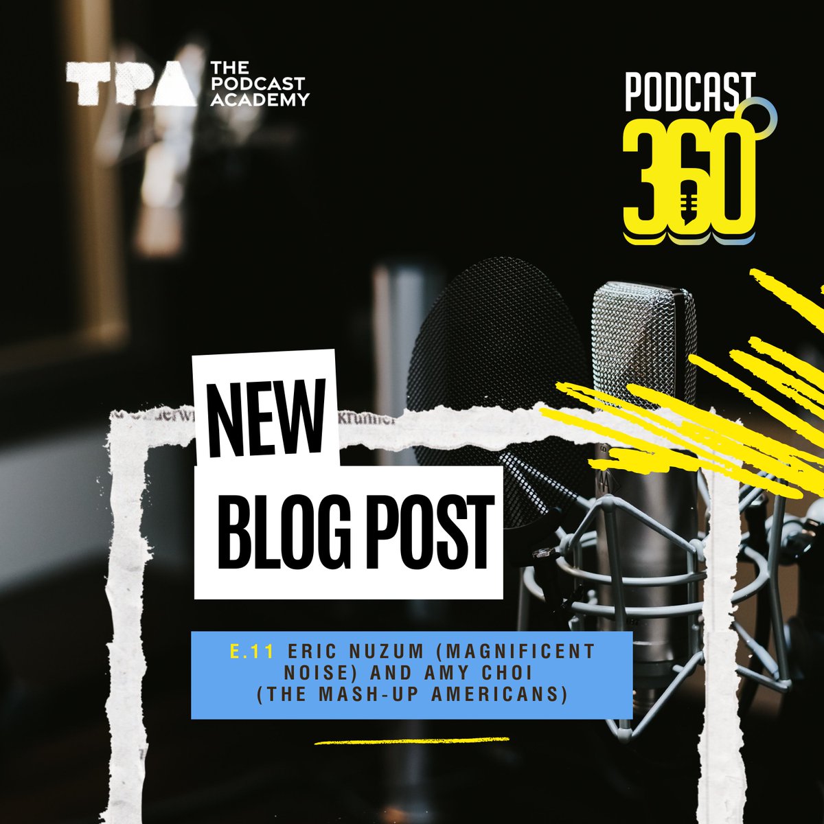 🎙️ Check out the latest #blog post featuring an insightful episode of Podcast 360! In this captivating discussion, Amy Choi, co-founder of the @mashupamerican, joins host Eric Nuzum co-founder of @MagnifNoise. thepodcastacademy.com/podcasting-ind… #podcasters @awesomechoi @DCPofficial