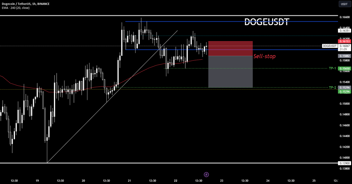 📉 SHORT: #DOGEUSDT | $DOGE | 1h

AhmadArz offers detailed cryptocurrency analysis on TradingView with precise trading levels.

🔗 See more: t.me/AltcoinPulse