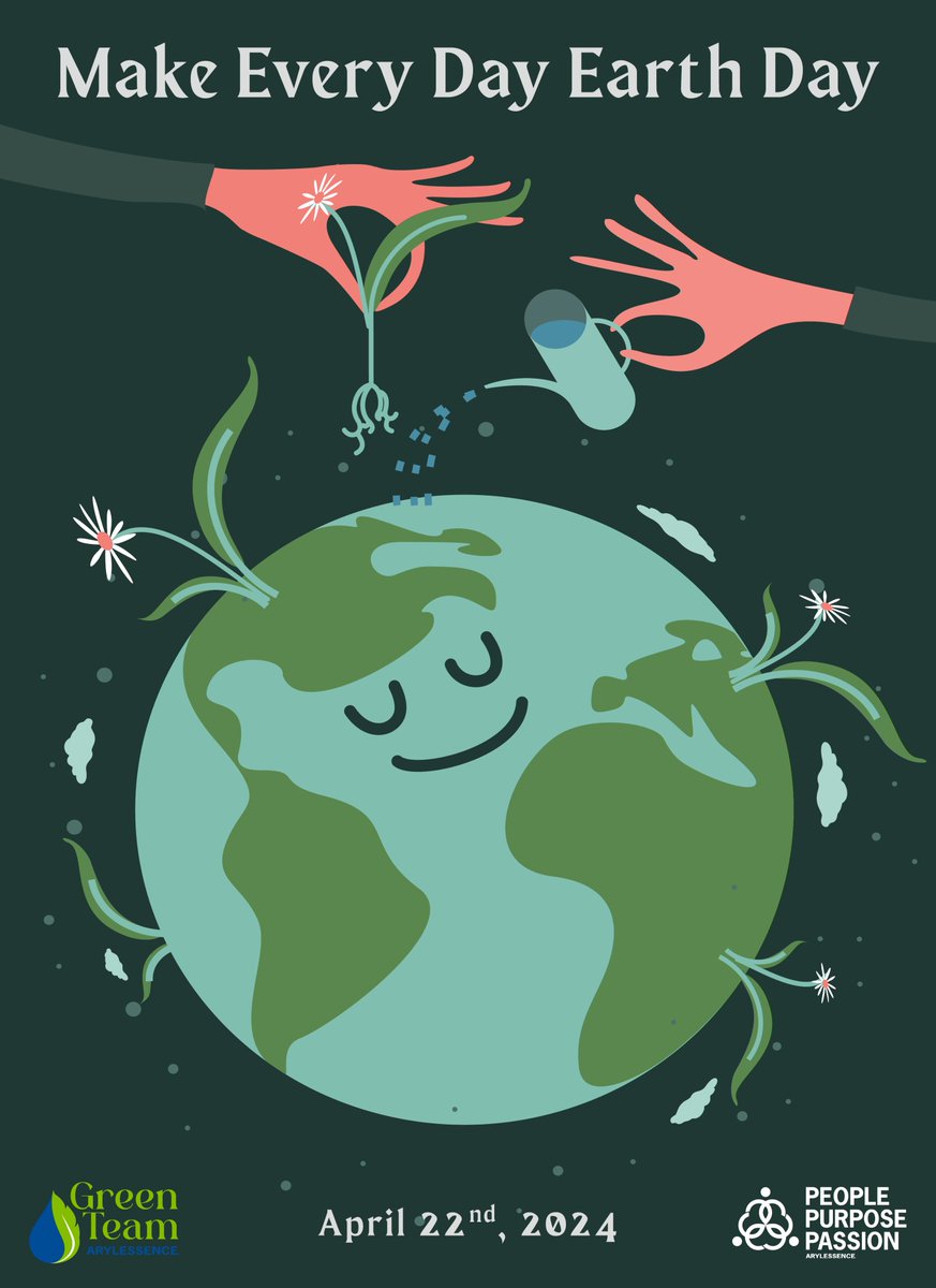 Happy Earth Day from all of us at Arylessence! Today is a fantastic reminder to celebrate our amazing planet no matter the date, treating every day like Earth Day!
#EarthDay #PeoplePurposePassion #GreenTeam #GreenInitiatives #Sustainability #EnvironmentalResponsibility
