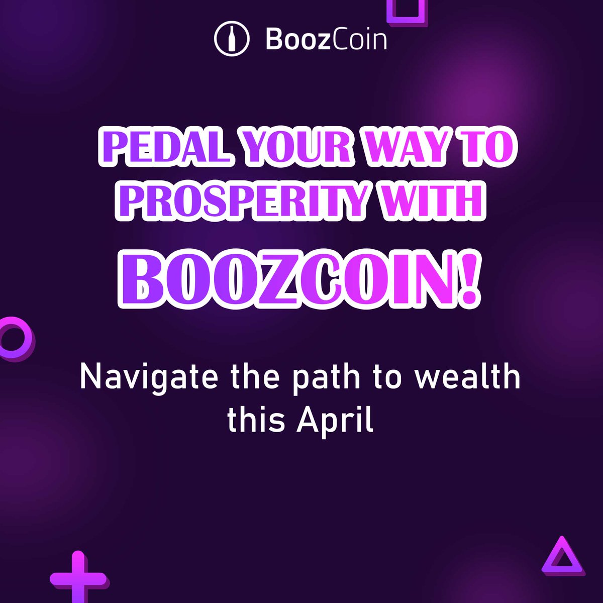 🚲 Pedal Your Way to Prosperity with BoozCoin! Navigate the path to wealth this April. 🛣️ #BoozCoin #Solana #Wine #Alcohol