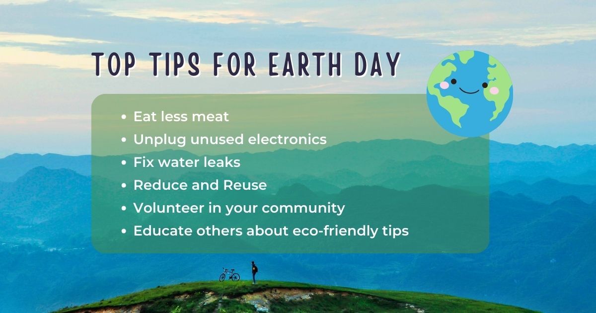 It's #EarthDay! Let's be conscious of our actions and how they impact the Earth. Try one of these sustainability activities you can implement regularly and share your actions with your friends. Learn more with our tips and activities at: buff.ly/3UcND69 #EarthMonth