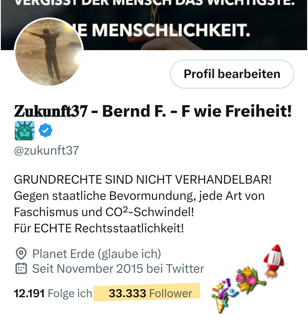 𝐒𝐂𝐇𝐍𝐀𝐏𝐒𝐙𝐀𝐇𝐋-𝐉𝐔𝐁𝐈𝐋Ä𝐔𝐌! 😃 33.333 Follower! 🥳 Wenn ich jetzt eine Runde auf diese Schnapszahl gebe, dann muss ich schon das Rheinenergie-Stadion mieten, damit alle reinpassen! 😂 Vielen Dank an Euch alle! 🙏😃👍