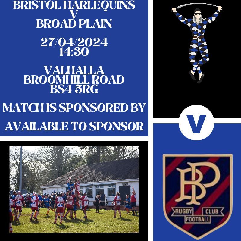 For the final time this season, Quins are at Valhalla this weekend hosting Broad Plain in the Bristol Combination Bowl Semi Final 🆚️ Broad Plain RFC 📌 Valhalla, BS4 5RG 🏆 Combination Bowl Semi Final 🕝 02.30pm 🔵⚫️⚪️ #bristolharlequinsrfc #utq #therecoveryguy