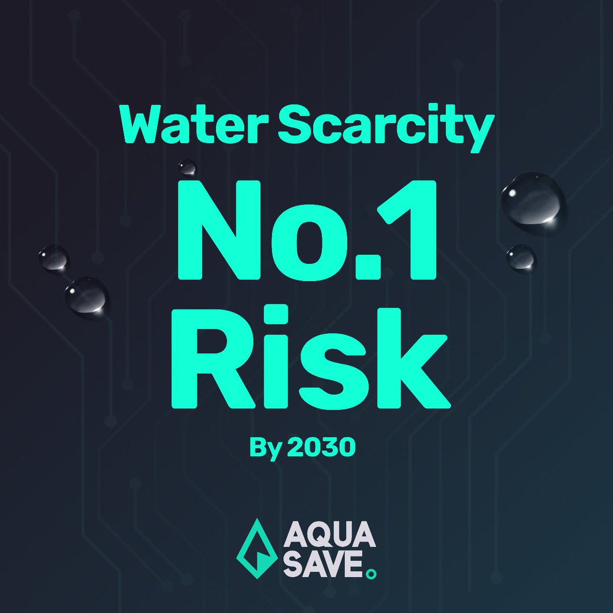 Water scarcity is becoming an increasing issue on the horizon, with demand set to outstrip supply by over 40% by 2030. We can't afford to ignore this crisis. A healthy, sustainable water cycle is essential for all life. Let's raise awareness and take action!🌍 #AquaSave #DePIN