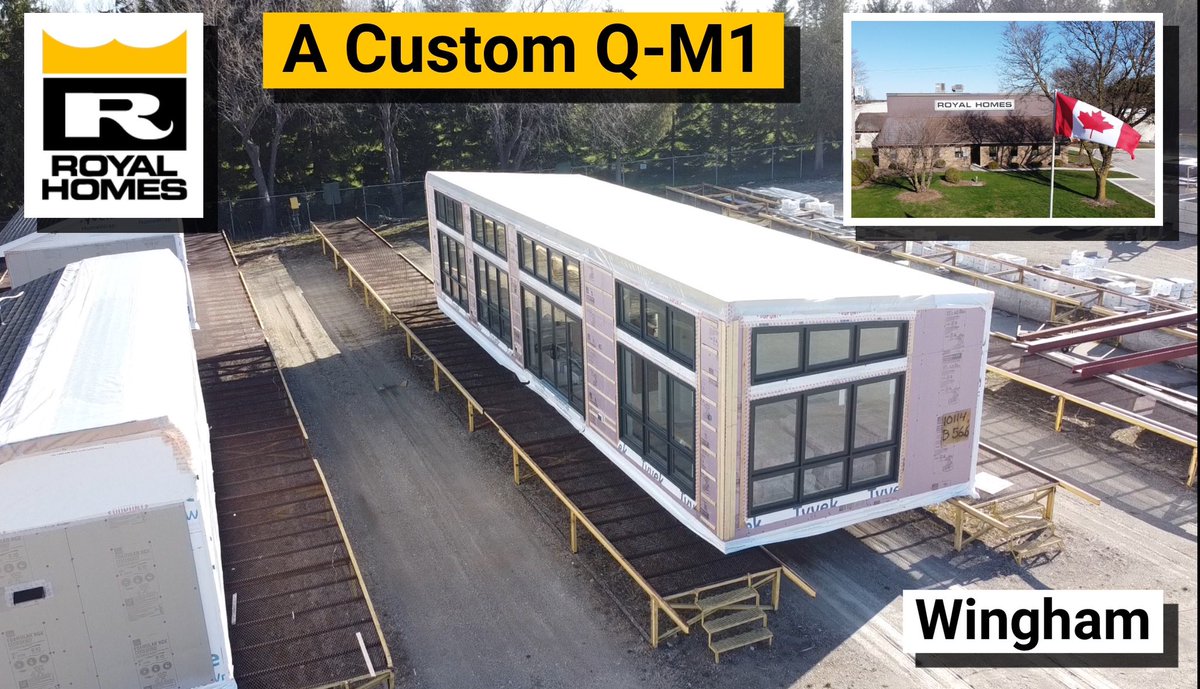 All ready for delivery! A custom Q-M1 module all prepared for the 400 km journey from our 110,000 sq ft production facility to our clients lot in Greater Napanee! Modern and stylish!
#custombuilder #since1971 #customhomedesign #prefab

🏠😊 royalhomes.com/model/royal-q-…

1-800-265-3083