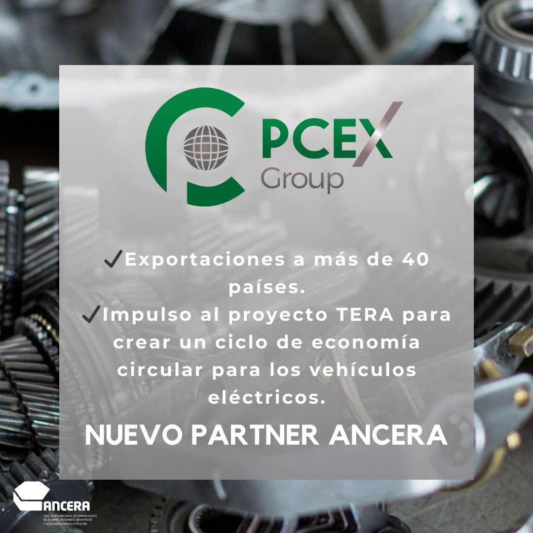 🎉¡Llega <a href="/PCEXAutomotive/">PCEX Automotive</a>  a la gran familia ANCERA!

🌐 Con enfoque en la #digitalización, desarrollo internacional e innovación en todos los ámbitos de su operativa, PCEX Automotive ofrece #accesorios para satisfacer las #demandas y #necesidades de sus clientes.

(+👇)