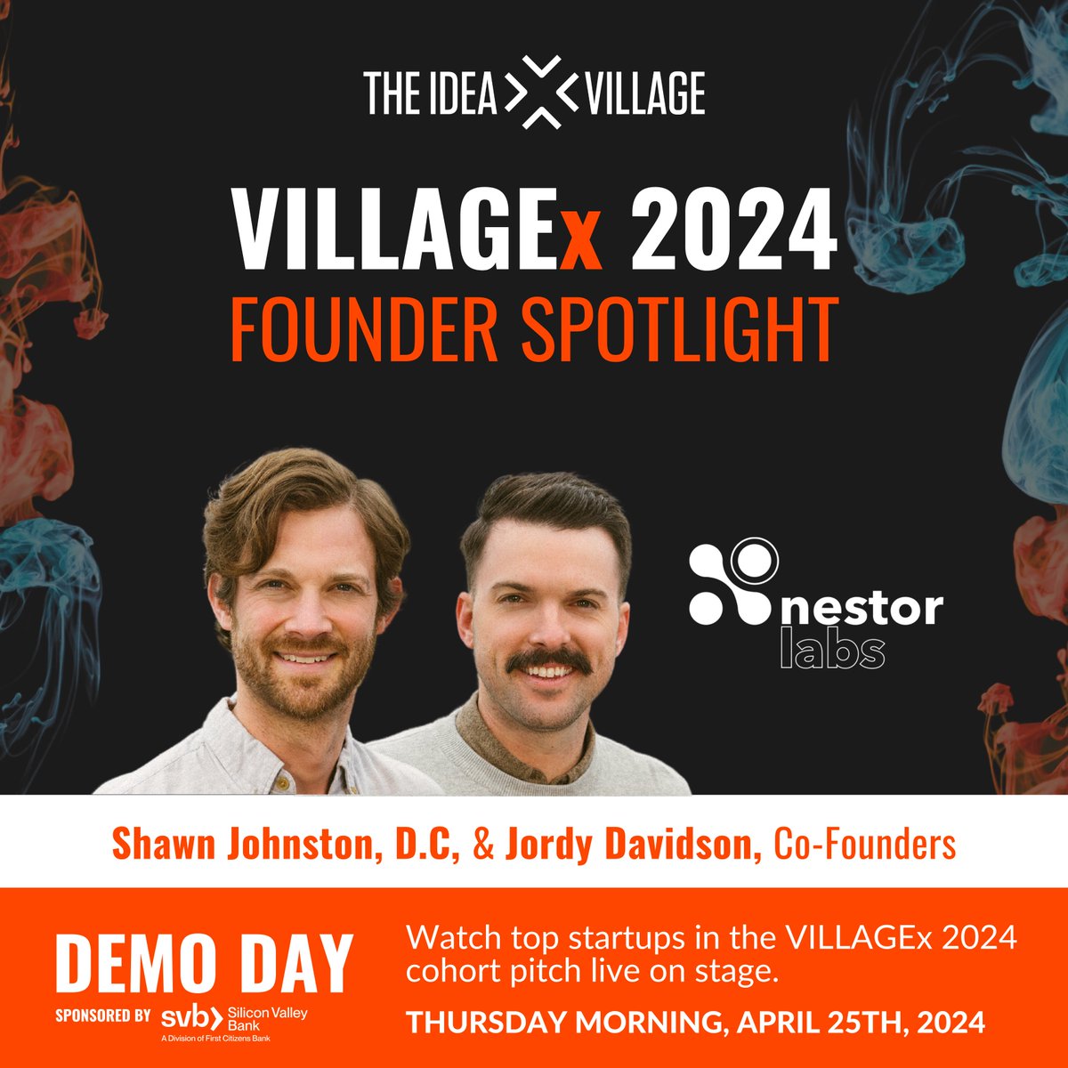 🧑🏽‍💻 Meet Shawn Johnston, D.C. & Jordy Davidson, co-founders of Nestor Labs. Redefining practice management for wellness pros with user-centric solutions. 📱 The app streamlines solo practitioners' workflow for growth & a smooth professional experience. ideavillage.org/demoday2024