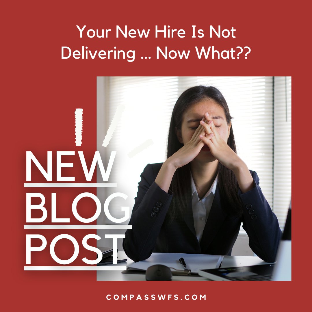 Find out what to do as a manager when your new hire isn’t performing on our new blog post: compasswfs.com/your-new-hire-… #hiring #hiringmanager #newhire #newjob #manager #managementtips #hrmanager #hr #humanresources #humanresourcesmanager #blogpost