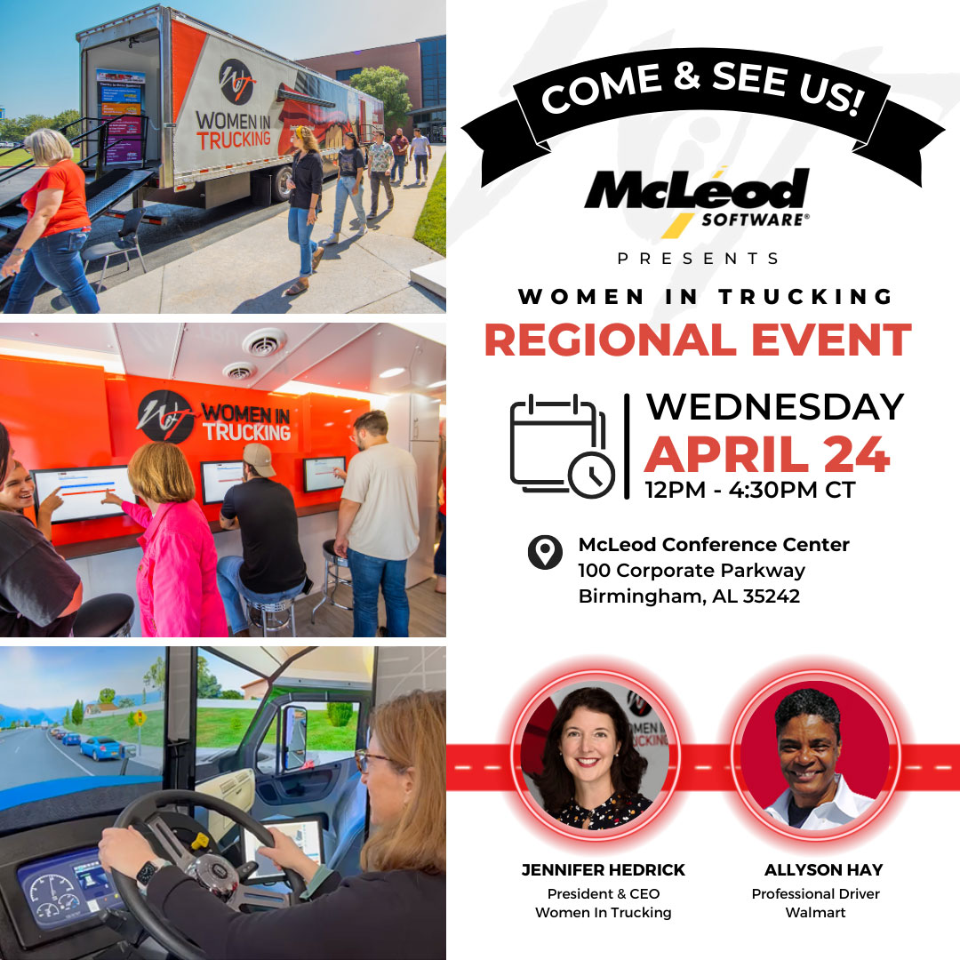 Building allies can be critical in your career journey. Attend the upcoming FREE #WomenInTrucking @McLeodSoftware event featuring special appearances by WIT CEO Jennifer Hedrick, Allyson Hay of @Walmart, and the WITney Educational Trailer. Register: hubs.lu/Q02tktK90