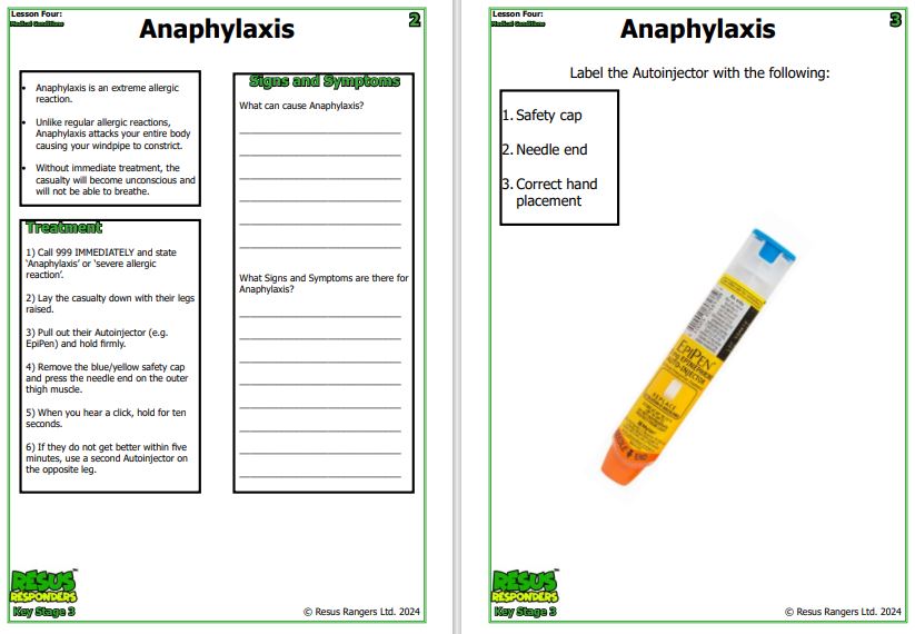 It is Allergy Awareness Week with @AllergyUK! We are offering a FREE ‘Anaphylaxis’ activity resource for key stage 3 children! Email ‘Anaphylaxis’ to enquiries@resusrangers.com to receive the resource. #toobigtoignore #itstimetotakeallergyseriously #AllergyAwarenessWeek